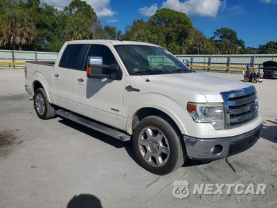Czwarte zdjęcie samochodu z boku: 2014 FORD F150 SUPERCREW VIN:1FTFW1CT8EKE29743 - miniatura
