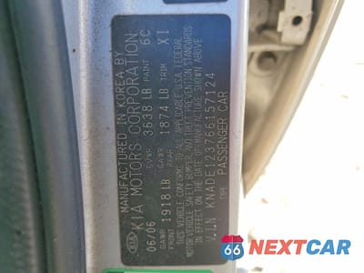 Zdjęcie 12 z 12 samochodu: 2006 KIA RIO BASE VIN:KNADE123766157124 - miniatura