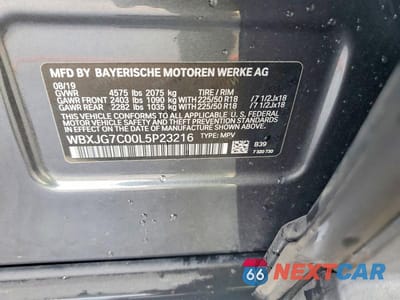 Zdjęcie 12 z 12 samochodu: 2020 BMW X1 SDRIVE28I VIN:WBXJG7C00L5P23216 - miniatura