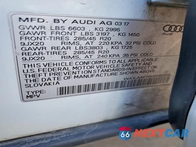 Zdjęcie 14 z 14 samochodu: 2017 AUDI Q7 PREMIUM PLUS VIN:WA1LAAF70HD050559 - miniatura