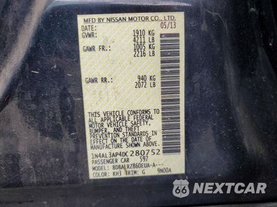 Zdjęcie 12 z 13 samochodu: 2013 NISSAN ALTIMA 2.5 VIN:1N4AL3AP4DC280752 - miniatura
