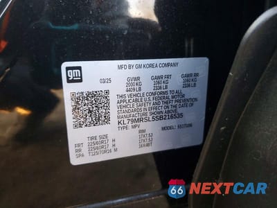 Zdjęcie 13 z 13 samochodu: 2025 CHEVROLET TRAILBLAZER LT AWD VIN:KL79MRSL5SB216535 - miniatura