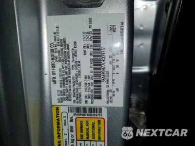 Zdjęcie 13 z 13 samochodu: 2013 FORD FUSION SE VIN:3FA6P0H77DR329751 - miniatura