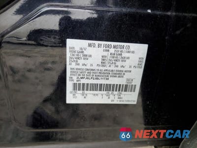 Zdjęcie 12 z 12 samochodu: 2018 LINCOLN MKX RESERVE VIN:2LMPJ6LP2JBL11730 - miniatura
