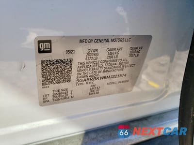 Zdjęcie 14 z 15 samochodu: 2021 BUICK ENCLAVE ESSENCE VIN:5GAERBKW9MJ221574 - miniatura