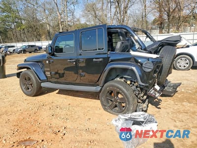 Drugie zdjęcie samochodu z przodu: 2020 JEEP WRANGLER UNLIMITED SAHARA VIN:1C4HJXEN1LW300662 - miniatura