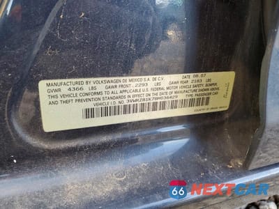 Zdjęcie 12 z 12 samochodu: 2008 VOLKSWAGEN JETTA SE VIN:3VWRZ81K78M036429 - miniatura