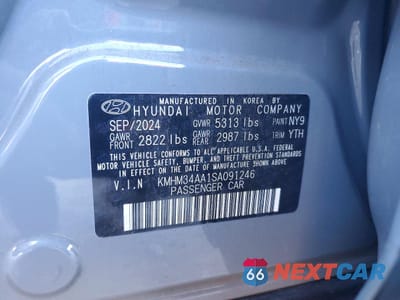 Zdjęcie 12 z 12 samochodu: 2025 HYUNDAI IONIQ 6 SEL VIN:KMHM34AA1SA091246 - miniatura