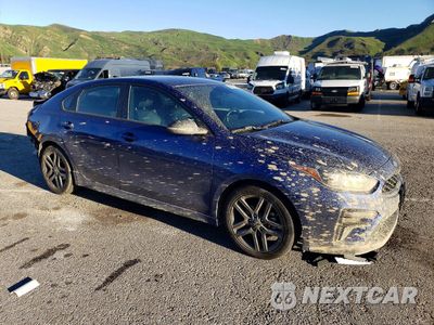 Czwarte zdjęcie samochodu z boku: 2021 KIA FORTE GT LINE VIN:3KPF34AD3ME306570 - miniatura