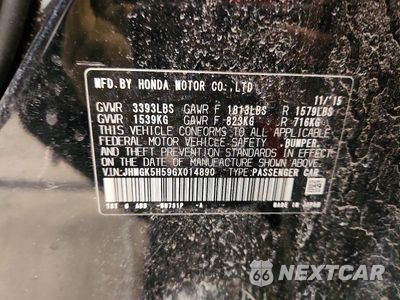 Zdjęcie 23 z 24 samochodu: 2016 HONDA FIT LX VIN:JHMGK5H59GX014890 - miniatura
