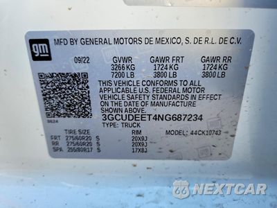 Zdjęcie 12 z 12 samochodu: 2022 CHEVROLET SILVERADO K1500 RST VIN:3GCUDEET4NG687234 - miniatura