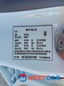 Zdjęcie 12 z 13 samochodu: 2026 TESLA MODEL 3 VIN:5YJ3E1EAXTF145848 - miniatura