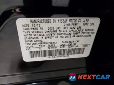 Zdjęcie 12 z 12 samochodu: 2013 INFINITI G37 VIN:JN1CV6AR4DM769343 - miniatura