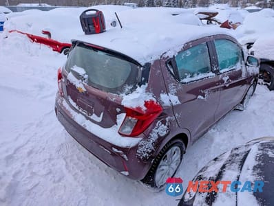 Trzecie zdjęcie samochodu z tyłu: 2019 CHEVROLET SPARK 1LT VIN:KL8CD6SA6KC727521 - miniatura