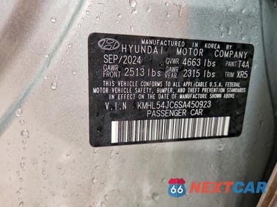 Zdjęcie 12 z 12 samochodu: 2025 HYUNDAI SONATA N LINE VIN:KMHL54JC6SA450923 - miniatura