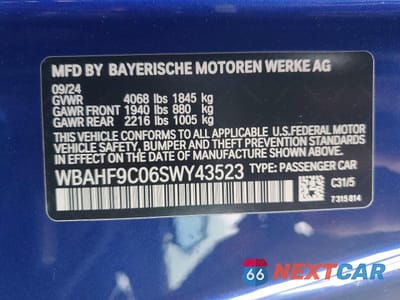 Zdjęcie 12 z 12 samochodu: 2025 BMW Z4 M40I VIN:WBAHF9C06SWY43523 - miniatura