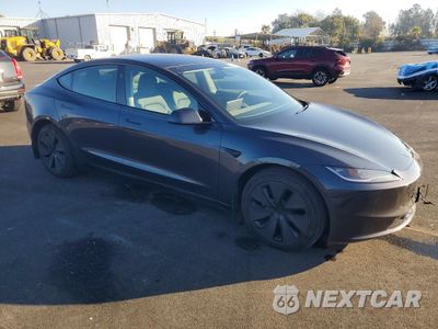 Czwarte zdjęcie samochodu z boku: 2024 TESLA MODEL 3 VIN:5YJ3E1EA8RF825417 - miniatura