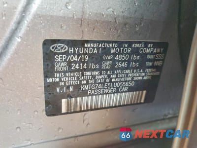 Zdjęcie 13 z 14 samochodu: 2020 GENESIS G70 VIN:KMTG74LE5LU055650 - miniatura