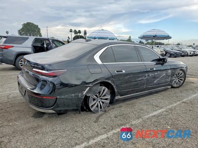 Trzecie zdjęcie samochodu z tyłu: 2024 BMW I7 EDRIVE50 VIN:WBY43EJ09RCR60139 - miniatura