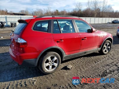 Trzecie zdjęcie samochodu z tyłu: 2008 BMW X3 3.0SI VIN:WBXPC93468WJ18977 - miniatura
