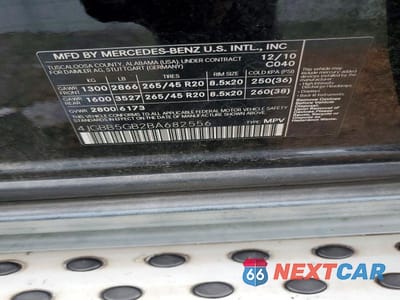 Zdjęcie 13 z 13 samochodu: 2011 MERCEDES-BENZ ML 350 VIN:4JGBB5GB2BA682556 - miniatura