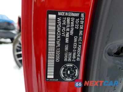 Zdjęcie 13 z 13 samochodu: 2023 PORSCHE PANAMERA 4S E-HYBRID VIN:WP0AK2A76PL132050 - miniatura