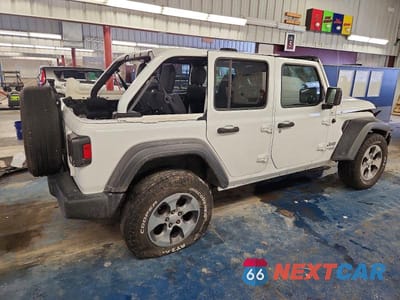 Trzecie zdjęcie samochodu z tyłu: 2018 JEEP WRANGLER UNLIMITED SPORT VIN:1C4HJXDN7JW278505 - miniatura