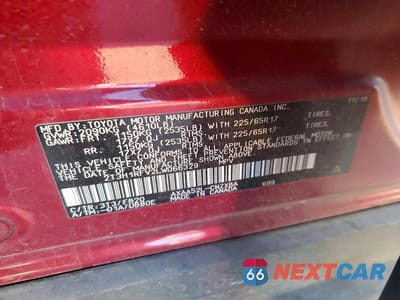 Zdjęcie 14 z 14 samochodu: 2020 TOYOTA RAV4 LE VIN:2T3H1RFV2LW066329 - miniatura