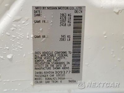 Zdjęcie 13 z 13 samochodu: 2025 NISSAN ALTIMA SV VIN:1N4BL4DV0SN309377 - miniatura