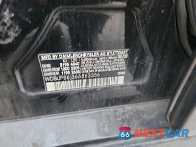 Zdjęcie 12 z 12 samochodu: 2006 MERCEDES-BENZ E 350 VIN:WDBUF56J36A863356 - miniatura