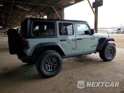 Trzecie zdjęcie samochodu z tyłu: 2024 JEEP WRANGLER RUBICON VIN:1C4RJXFG1RW291071 - miniatura