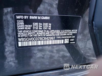 Zdjęcie 13 z 13 samochodu: 2024 BMW M8 VIN:WBSGV0C07RCR42997 - miniatura