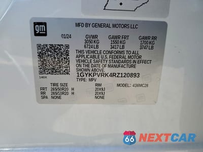 Zdjęcie 12 z 12 samochodu: 2024 CADILLAC LYRIQ SPORT VIN:1GYKPVRK4RZ120893 - miniatura