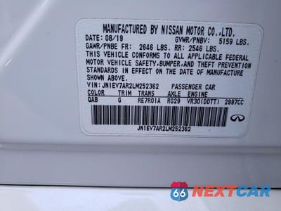 Zdjęcie 13 z 13 samochodu: 2020 INFINITI Q50 PURE VIN:JN1EV7AR2LM252362 - miniatura