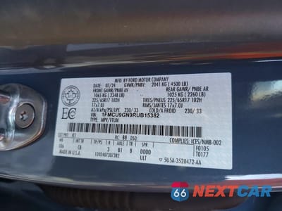 Zdjęcie 14 z 14 samochodu: 2024 FORD ESCAPE ACTIVE VIN:1FMCU9GN9RUB15382 - miniatura