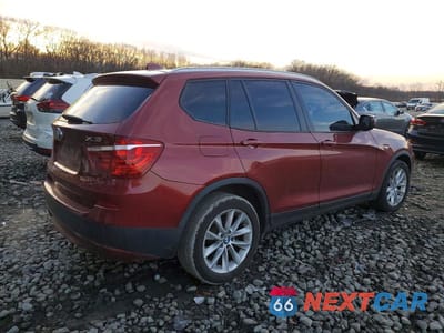 Trzecie zdjęcie samochodu z tyłu: 2013 BMW X3 XDRIVE28I VIN:5UXWX9C51D0A22713 - miniatura