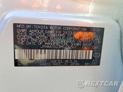 Zdjęcie 12 z 12 samochodu: 2021 LEXUS IS 300 VIN:JTHAA1D23M5109367 - miniatura