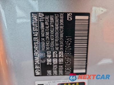 Zdjęcie 12 z 14 samochodu: 2008 MERCEDES-BENZ CLK 350 VIN:WDBTK56F18T094561 - miniatura