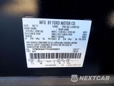 Zdjęcie 14 z 14 samochodu: 2017 FORD EXPLORER POLICE INTERCEPTOR VIN:1FM5K8AT7HGD59691 - miniatura