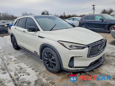Czwarte zdjęcie samochodu z boku: 2019 INFINITI QX50 ESSENTIAL VIN:3PCAJ5M33KF104358 - miniatura
