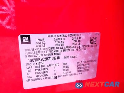 Zdjęcie 12 z 12 samochodu: 2017 CHEV SILVERADO K1500 LT VIN:1GCVKREC2HZ150710 - miniatura