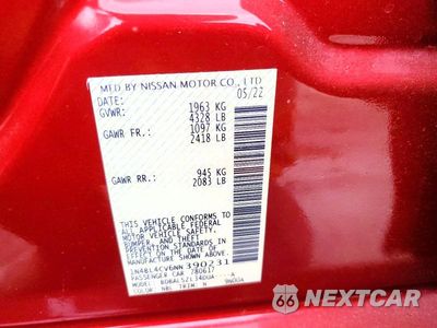 Zdjęcie 12 z 12 samochodu: 2022 NISSAN ALTIMA 2.5 SR VIN:1N4BL4CV6NN390231 - miniatura