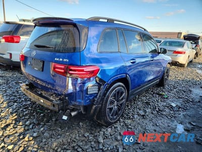 Trzecie zdjęcie samochodu z tyłu: 2024 MERCEDES-BENZ GLB AMG 35 4MATIC VIN:W1N4M5BB8RW346981 - miniatura