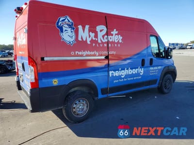 Trzecie zdjęcie samochodu z tyłu: 2020 RAM PROMASTER CARGO VAN VIN:3C6TRVBG6LE113318 - miniatura