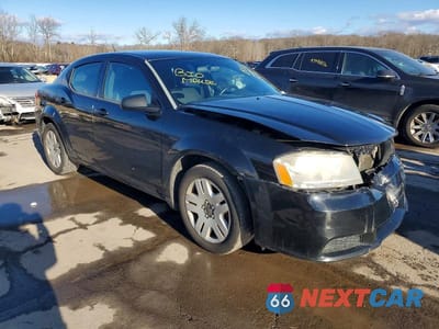 Czwarte zdjęcie samochodu z boku: 2012 DODGE AVENGER SE VIN:1C3CDZAB3CN265559 - miniatura