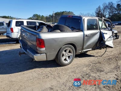 Trzecie zdjęcie samochodu z tyłu: 2012 DODGE RAM 1500 SLT VIN:1C6RD6LT4CS253584 - miniatura