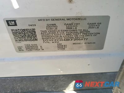 Zdjęcie 12 z 12 samochodu: 2019 CADILLAC XT4 PREMIUM LUXURY VIN:1GYFZCR48KF206877 - miniatura