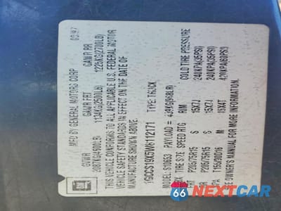 Zdjęcie 12 z 13 samochodu: 1998 CHEVROLET S TRUCK S10 VIN:1GCCS19X5W8112171 - miniatura