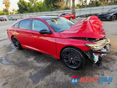 Czwarte zdjęcie samochodu z boku: 2021 HONDA ACCORD SPORT SE VIN:1HGCV1F44MA073386 - miniatura