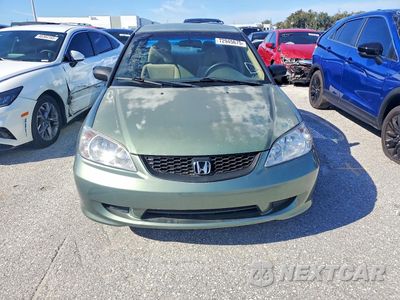 Piąte zdjęcie samochodu w środku: 2004 HONDA CIVIC DX VP VIN:2HGES16374H574640 - miniatura